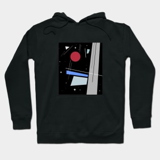 Abstract shapes and forms in space. Hoodie